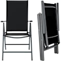 Miniatyrbillede 3 af 8: tectake Klapstol i aluminium 8 stk. -  anthrazit Graphite grey