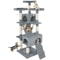 Miniatyrbillede 9 af 10: tectake Kradsetræ Barney -  grå Grey