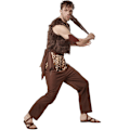 Miniatyrbillede 8 af 9: tectake Stenaldermand kostume Brown M