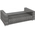 Miniatyrbillede 5 af 11: tectake Polyrattan loungesæt München -  grå Grey