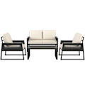 Miniatyrbillede 4 af 11: tectake Gartenlounge-sæt Captive i reb-design - Sæt 1 (1 x sofa / 1 x bord / 2 x lænestole) Sæt 1 (1 x sofa / 1 x bord / 2 x lænestole) Graphite grey