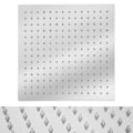 Miniatyrbillede 3 af 4: tectake Firkantet brusehoved i rustfrit stål - 30 x 30 cm 30 x 30 cm Silver