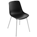 Miniatyrbillede 9 af 11: tectake Stol Mawe, ergonomisk, 120 kg -  sort/krom sort/krom