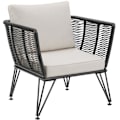 Miniatyrbillede 3 af 10: tectake Havemøbelsæt Sundo i rebdesign med polyrattan Graphite grey