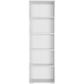 Miniatyrbillede 4 af 7: tectake Bogreol Lexi 5 rum 60x30x190cm -  hvid White