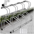 Miniatyrbillede 1 af 8: tectake Cykelstativ - 4 4 Silver