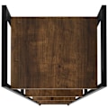 Miniatyrbillede 5 af 10: tectake Reol Manchester 47,5 x 34,5 x 151,5 cm -  Industrielt mørkt træ, rustikt Dark brown