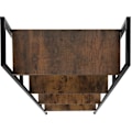 Miniatyrbillede 7 af 10: tectake Newcastle stigereol 57,5 x 35,5 x 139 cm -  Industrielt mørkt træ, rustikt Dark brown
