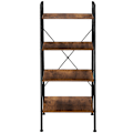 Miniatyrbillede 4 af 10: tectake Newcastle stigereol 57,5 x 35,5 x 139 cm -  Industrielt mørkt træ, rustikt Dark brown