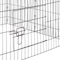 Miniatyrbillede 3 af 9: tectake Udendørs kaninbur med skygge -  sort Black