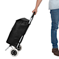 Miniatyrbillede 2 af 4: tectake Indkøbstrolley sammenklappelig -  sort Black