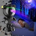 Miniatyrbillede 4 af 11: Stjernehimmel-projektor Astronaut, inkl. bluetooth - sort Black