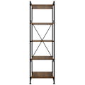 Miniatyrbillede 10 af 10: tectake Reol Manchester 47,5 x 34,5 x 151,5 cm -  Industrielt mørkt træ, rustikt Dark brown
