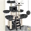 Miniatyrbillede 7 af 9: tectake Kradsetræ Gismo -  grå/hvid White