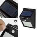 Miniatyrbillede 6 af 6: tectake 2x LED lampe med bevægelsessensor og solceller Black