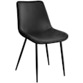 Miniatyrbillede 6 af 10: tectake Stole Monroe velour look -  sort Black