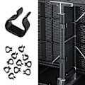 Miniatyrbillede 10 af 11: tectake Polyrattan loungesæt Las Vegas -  sort Black