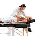 Miniatyrbillede 8 af 10: tectake Massagebriks med 2 zoner, 5cm polstring  + taske -  sort Black