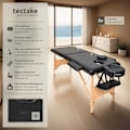 Miniatyrbillede 2 af 10: tectake Massagebriks med 2 zoner, 5cm polstring  + taske -  sort Black