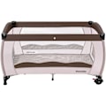 Miniatyrbillede 1 af 8: tectake Weekendseng 126x65x80cm med transporttaske -  coffee Espresso