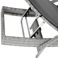 Miniatyrbillede 5 af 10: tectake Polyrattan liggestol Océane -  lysegrå Light grey
