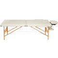 Miniatyrbillede 3 af 8: tectake Massagebriks 2 zoner Freddi sæt med 5 cm polstring -  beige Beige
