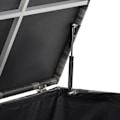 Miniatyrbillede 4 af 11: tectake Hyndeboks med aluminiumsramme og hjul 297L, 117x54x64cm -  grå Grey