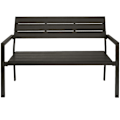 Miniatyrbillede 5 af 6: tectake Havebænk Line 128x59x88cm -  mørkegrå Dark grey