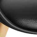 Miniatyrbillede 8 af 11: tectake Spisebordsstole Friederike -  sort Black