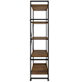 Miniatyrbillede 6 af 10: tectake Reol Manchester 47,5 x 34,5 x 151,5 cm -  Industrielt mørkt træ, rustikt Dark brown