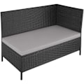 Miniatyrbillede 8 af 11: tectake Polyrattan havemøbelsæt Barletta -  sort Black