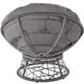 Miniatyrbillede 4 af 10: tectake Polyrattan havestol Gargano -  grå Grey