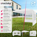 Miniatyrbillede 2 af 9: tectake Havepavillon Baraban 3x3m med 3 sidepaneler -  hvid White