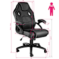Miniatyrbillede 6 af 10: tectake Gamerstol Mike -  sort Black