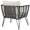 Miniatyrbillede 5 af 11: tectake Havestole Sundo, sæt med 2 stk. i rebdesign Graphite grey
