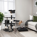 Miniatyrbillede 3 af 11: tectake Kradsetræ Stokeley -  sort Black