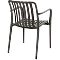 Miniatyrbillede 7 af 11: Havestole Alcudia, vejrbestandige, stabelbare - anthrazit,Sæt med 6 stk. Graphite grey