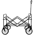 Miniatyrbillede 9 af 9: tectake Foldbar trækvogn, bæreevne 80 kg -  grå Grey