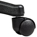 Miniatyrbillede 6 af 6: tectake Taburet med hjul -  sort Black
