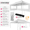 Miniatyrbillede 2 af 11: tectake Easy up pavillon Viola 3x6 m med 2 sidestykker -  hvid White