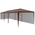 Miniatyrbillede 6 af 11: Pavillon Almchalet med aftagelige sidepaneler - 9 m Brown