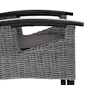 Miniatyrbillede 3 af 11: tectake Polyrattan havestol Rosarno -  grå Grey