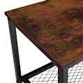 Miniatyrbillede 5 af 8: tectake Sidebord Bristol -  Industrielt mørkt træ, rustikt Dark brown