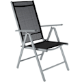 Miniatyrbillede 6 af 11: tectake Aluminium havemøbler, bord og 8 stole -  sølv Silver