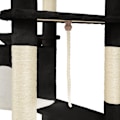 Miniatyrbillede 7 af 9: tectake Kradsetræ Nelly -  sort/hvid White
