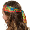 Miniatyrbillede 4 af 8: tectake Rebelsk Hippie kostume MultiColor M