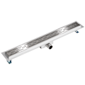 Miniatyrbillede 1 af 7: tectake Gulvafløb i rustfrit stål m. vandlås - 70 cm 70 cm Grey