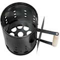 Miniatyrbillede 3 af 3: tectake Grillstarter med varmeskjold -  sort Black