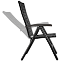 Miniatyrbillede 2 af 9: tectake Polyrattan kurvestol Canberra -  sort Black