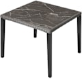 Miniatyrbillede 4 af 11: tectake Polyrattan havebord Taranto med 4 stole Rosarno -  grå Grey